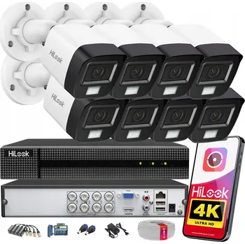 Bezpečnostní kamera Sada monitoringu 8 kamer TurboHD 8 Mpx 4K HiLook od Hikvision s aplikací