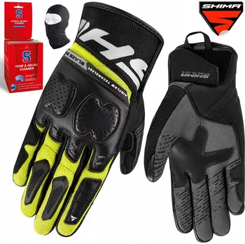 Moto rukavice Motocyklové rukavice krátké SHIMA BLAZE 2.0 FLUO černo-žluté fluo + DÁRKY ZDARMA