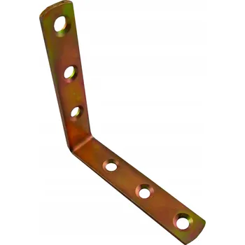 Úhloměr Úhelník tesařský spojovací pro dřevo zaoblený 65x65x12 ZLATÝ