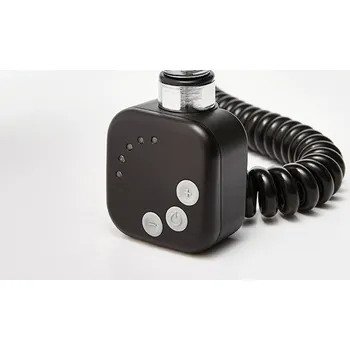 Topná tyč P.M.H. Topná tyč PMH HT2-RK s termostatem a rovným kabelem, 600 W, Černá pololesklá RAL 9017