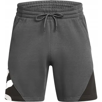 Pánské kraťasy Kraťasy kraťasy Under Armour Curry Splash Fleece Short castlerock full heat
