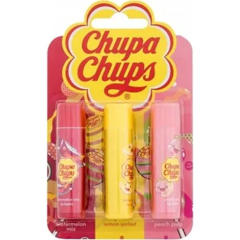Péče o rty Chupa Chups Trio Balzámů na rty - Sada balzámů na rty