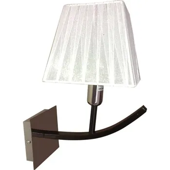 Nástěnné svítidlo Nástěnná lampa černobílé látkové stínidlo 40W E14 Valencia