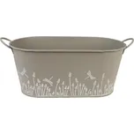 Květináč plechový K2593/2 - 28,5 x 14 x 12,5/14,5 cm