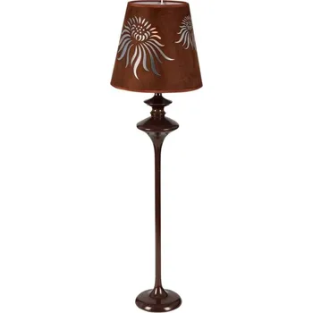 Lampička Stolní lampa Iman Brown Metal/Velvet