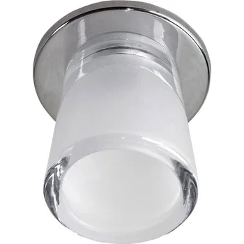 Stropní svítidlo G4 s chromovým křišťálovým povrchem, pevné, válcové