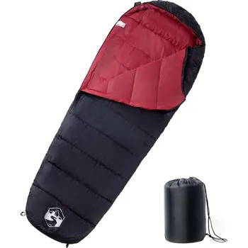 Spacák vidaXL Spací pytel mumie pro dospělé 3 roční období [94468] Barva: Černo-červený
