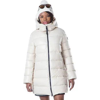 Pláštěnka ROSSIGNOL Lesklý dámský péřový kabát Parka M BÉŽOVÁ