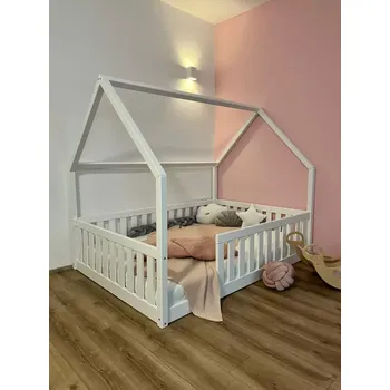 Dětská postel MAXIDO Dětská postel domeček Domi 160 x 80 bílá (Český výrobek)