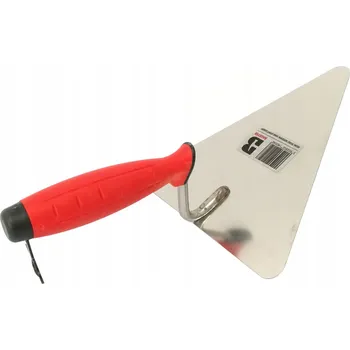 Zdenické nářadí Zednická lžíce trojúhelníková nerezová 180mm s gumovou rukojetí PRO ZEDNÍKY A ŠTUKATÉRY