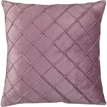 Povlak na dekorativní polštářek Dekorační povlak na polštář pudrová růžová samet 40x40 cm, měkký jednobarevný povlak na polštářek