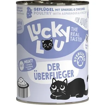 Krmivo pro kočku Lucky Lou Lifestage Sterilized Drůbež konzerva 400g
