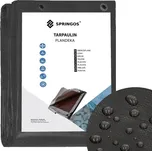 Springos Protect krycí plachta s oky 210 g/m2 šedá