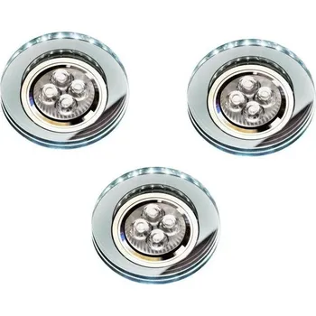 Kulaté skleněné stropní svítidlo 50W + bílá LED 2,1W SS-23