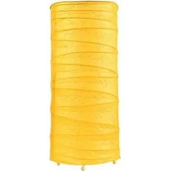 Lampička Žlutý papírový stolní lampový knoflík