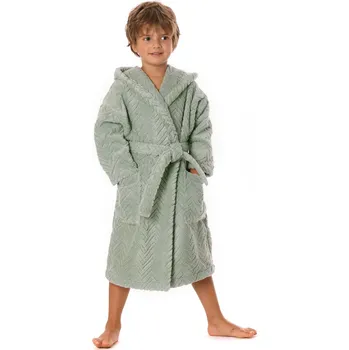 Dámský župan dětský župan Athena s kapucí 9116 dětské Olivová dětské č.104