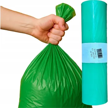Pytle na odpadky Pytle na sklo 120 l – 50 kusů | zelené | LDPE z regranulátu