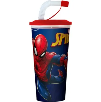 Numberoplus Spiderman CP plasttový hrnek s brčkem - 10g
