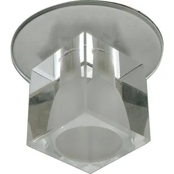 Stropní svítidlo G4, pevné, křišťálové, saténový nikl, 20 W