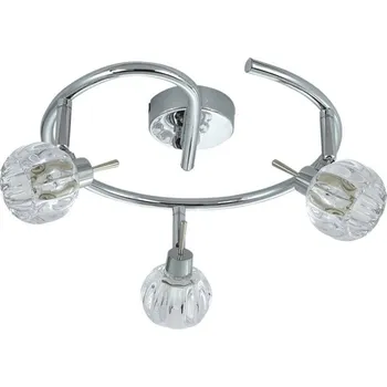 Spirálová stropní lampa 3xG9 38cm chrom