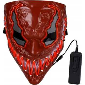 Karnevalová maska Maska na obličej VENOM LED plastová černá – Duch