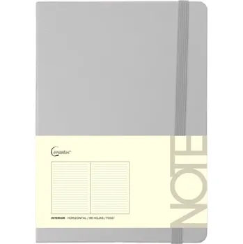 Blok Notes A6 Cervantes odstíny šedé a stříbrné