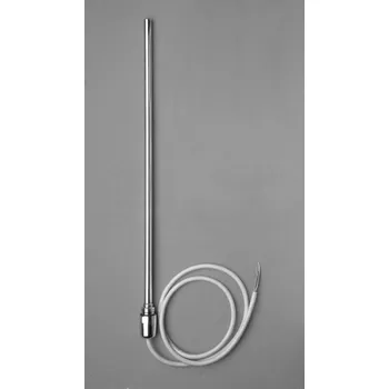 Topná tyč P.M.H. Topná tyč PMH EL 05E s rovným kabelem, 600 W, Metalická stříbrná lesklá RAL 9006