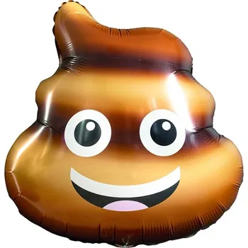 Foliový balonek Usměvavé hovínko 61 x 65 cm