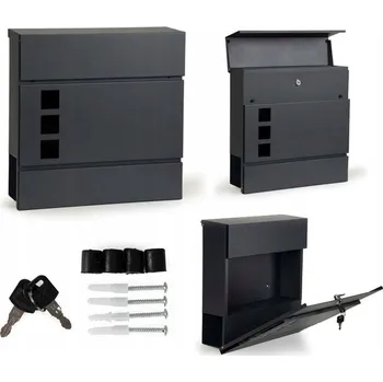 Obraz Poštovní schránka s novinami ModernHome šedá