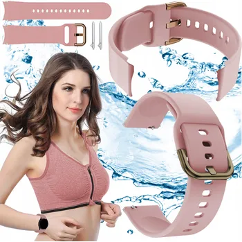 Řemínek na hodinky Řemínek ChronSmarta pro Garmin 20mm růžový