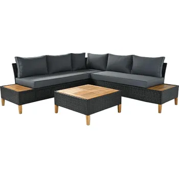 Tempo Kondela Malcolm (černá + šedá + přírodní)