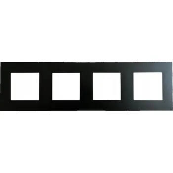 Elektrická zásuvka RÁMEČEK MODULÁRNÍ PLASTOVÝ PC ČTYŘNÁSOBNÝ 4F 299 mm DO ZÁSUVKY KONTAKT VYPÍNAČ