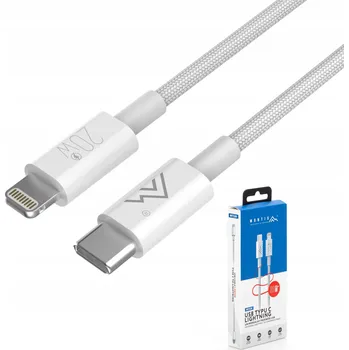 Datový kabel Kabel Montis USB typ C - Apple Lightning 1 m bílý