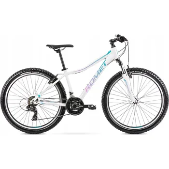 Horské kolo Horské kolo MTB Romet Jolene 6.1, rám 19 palců, kola 26", bílé