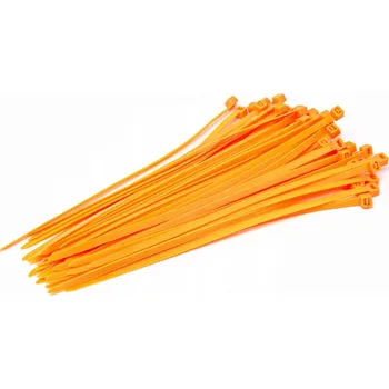 Organizace kabelů Stahovací Pásky nylonové 50 ks 20 cm – odolné vůči UV záření a teplotě