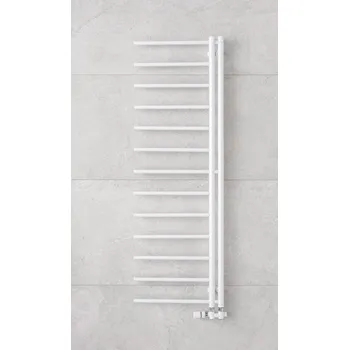 Radiátor P.M.H. Těleso koupelnové PMH Apollo L 500 x 1500 mm, levé 219 W, středové připojení, Bílá lesklá RAL 9003