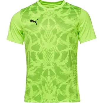 Fotbal Pánský fotbalový dres Puma TEAMULTIMATE JERSEY M Zelená, Černá