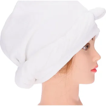 Ručník Turban na vlasy z mikrovlákna bílý