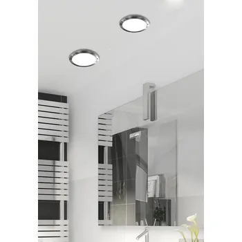 Nástěnné svítidlo Stropní svítidlo do koupelny v saténově niklové barvě IP44 40W G9 Aquila