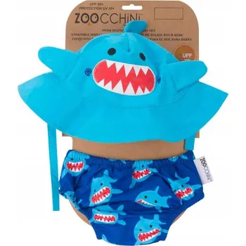 Klobouk Plavací plenka Zoocchini Žralok vel. S + klobouk modrý