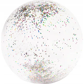 NAFUKOVACÍ PLÁŽOVÝ MÍČ VELKÝ DO VODY PRO DĚTI RODINNÝ S FLITRY 60 CM