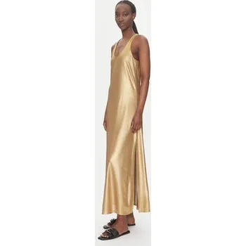 Dámské šaty LOLA CASADEMUNT Letní šaty LS2516020 Zlatá Relaxed Fit M