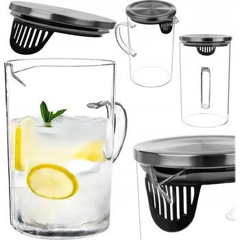 Džbán Kadax sklo na čaj, limonádu, 1 l