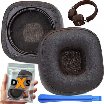 Příslušenství pro sluchátka NÁUŠNÍKY HOUBIČKY / NÁHRADNÍ POLSTRY PRO MARSHALL MAJOR 5 V HNĚDÉ BARVĚ - PRÉMIOVÁ KVALITA