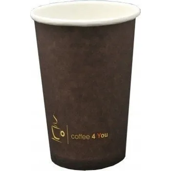 Jednorázové nádobí Papírový kelímek 100ml s potiskem coffee 4 YOU (100 ks) 22