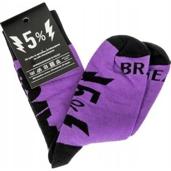 Pánské oblečení Fialové motocyklové ponožky DAVCA jako dárek 36-40