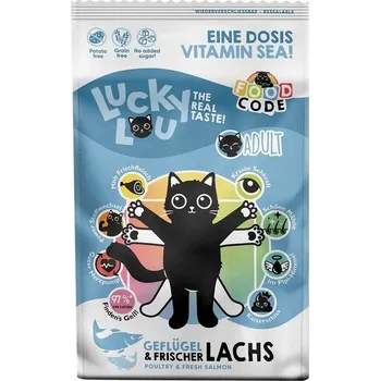 Krmivo pro kočku LUCKY LOU Cat Adult drůbeží s lososem 750g