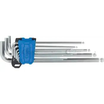 Dílna Condor klíče zástrčné Inbus 1,5 - 10 mm, s koulí, sada 9 dílů - 100-00609