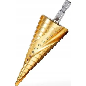 Vrták Kormax HSS TIN 4-32mm rovný stupňovitý Vrták