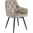 Jídelní židle Textilomanie Jork360 Velvet, béžová